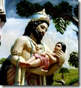[King Janaka with Sita]