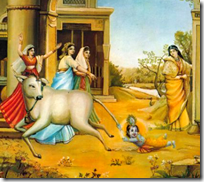 [Krishna riding calf tail]