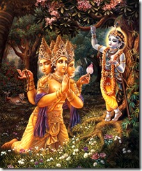 [Krishna and Brahma]