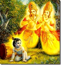 [Krishna with sons of Kuvera]
