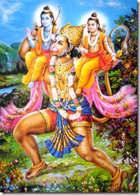 [Hanuman carrying brothers]