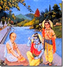 [Tulsidas meeting Rama and Lakshmana]