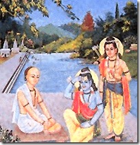 [Lakshmana and Rama meeting Tulsidas]